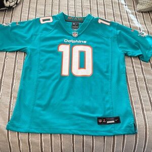 AUTHENTIC Nike Kids SZ L MIAMI Dolphins Jersey with Number 10